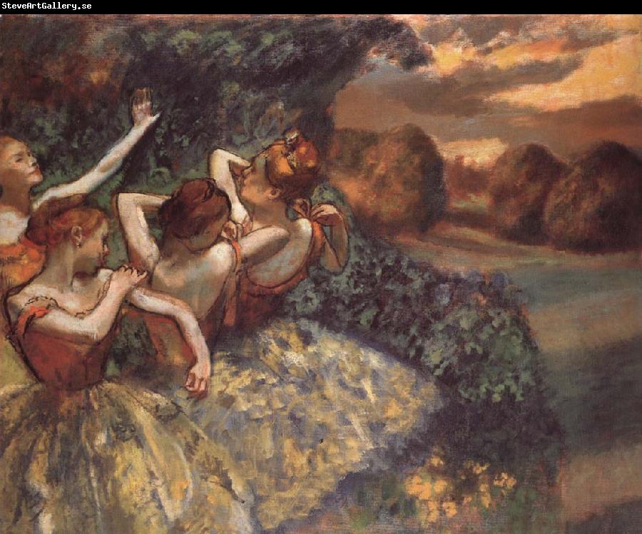 Edgar Degas Four dansoser